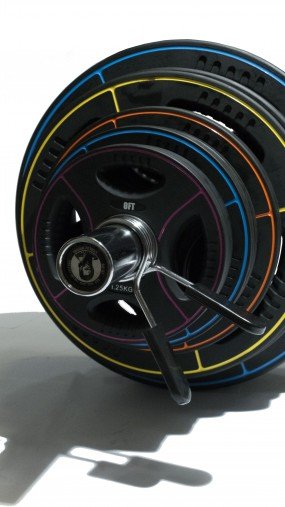 Штанга олимпийская наборная 180 кг OFT премиум (диски 50 мм с 4 хватами DPU, гриф 220 см)