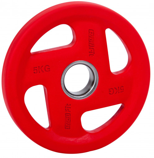 Диск обрезиненный PROFI-FIT олимпийский FASSION D-51, 5 кг (красный) Диск обрезиненный PROFI-FIT олимпийский FASSION D-51, 5 кг (красный)