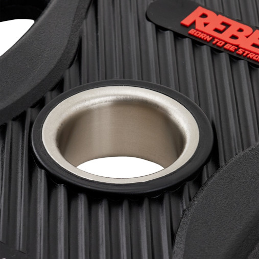 Диск олимпийский обрезиненный с двумя хватами 20 кг REBEL