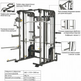 Многофункциональный силовой комплекс ENCORE ES2100 со встроенными весовыми стеками - 2 * 91 кг