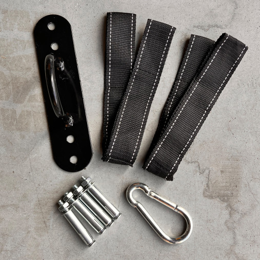 Тренировочный канат AEROBIS Battle Rope V2, длина 15 м, диаметр 30 мм, вес 8 кг, черный