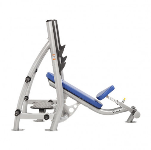 Олимпийская наклонная скамья для жима штанги Hoist CF-3172-A (цвет рамы: черный, обивка: черная)