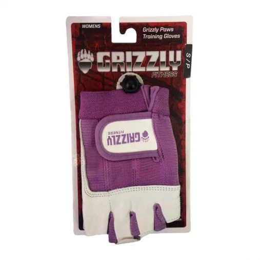 Перчатки для фитнеса женские GRIZZLY Fitness Training Gloves размер L, кожа, бело-фиолетовый