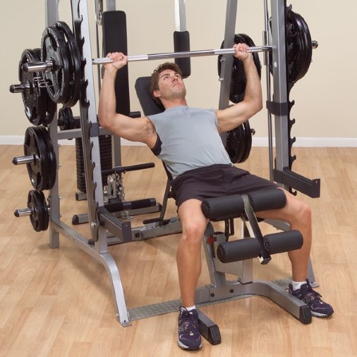 Машина Смита + Силовая стойка для штанги Body-Solid GS348