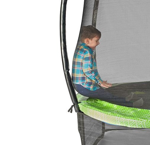 Батут Hasttings Air Game 15FT (4,6 м) "зеленый" c внутренней сеткой и двухсторонним защитным матом (зеленый/синий)