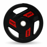 Диск обрезиненный c хватом UNIX Fit PRO 25 кг, 51 мм, олимпийский, красный