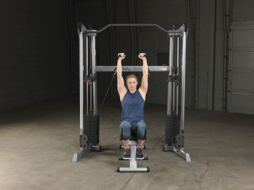 Сдвоенная блочная стойка / Кроссовер угловой Body-Solid GDCC200 со стеками 72.5 кг Сдвоенная блочная стойка / Кроссовер угловой Body-Solid GDCC200 со стеками 72.5 кг