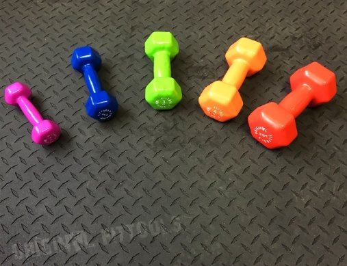 Гантель в виниловой оболочке 2 кг Original Fit.Tools синяя