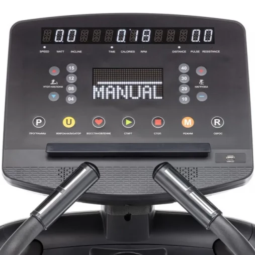 Эллиптический тренажер с автонаклоном профессиональный BRONZE GYM E1000M PRO TURBO (new)