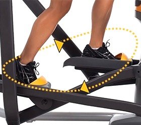 Разработанная Институтом Купера траектория Bioradius Perfect Stride для наилучшего аэробного результата Разработанная Институтом Купера траектория Bioradius Perfect Stride для наилучшего аэробного результата