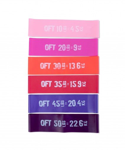 Набор из 6 широких мини-эспандеров OFT Набор из 6 широких мини-эспандеров OFT